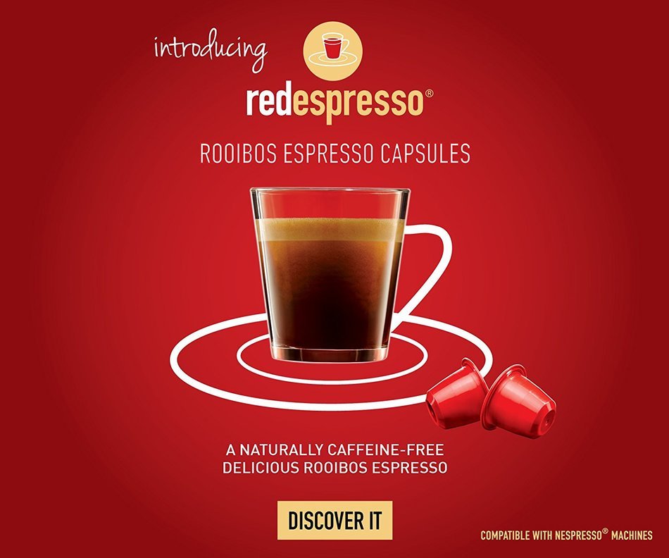 Rooibos Nespresso Capsules. South African Rooibos Tea (1 Box of 10 Capsules) N6