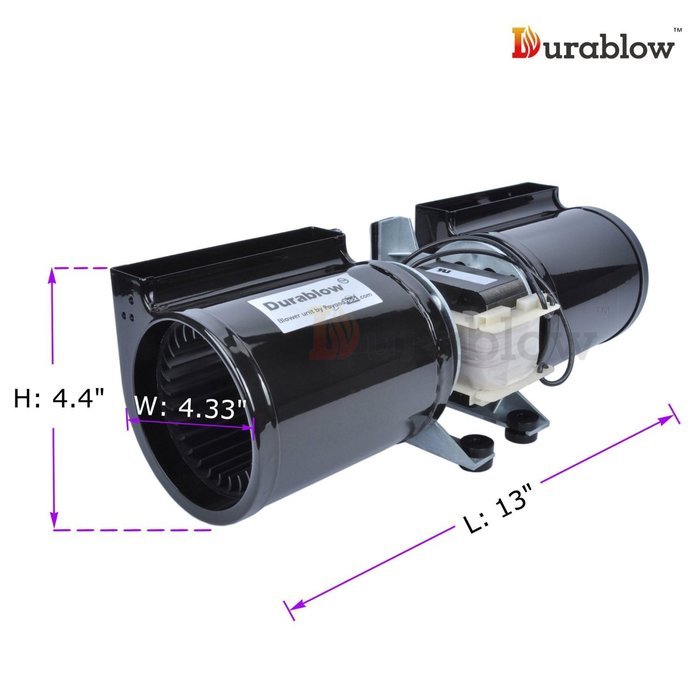 Fireplace Blower for Heat N Glow GFK-160A, 7002-1241, Royal GFK-160 Rotom Replacement # R7-RB168 N5
