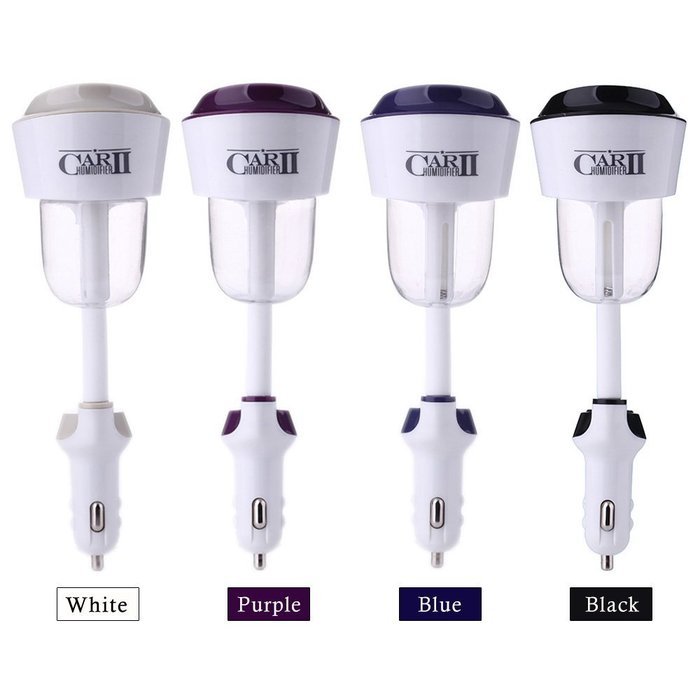 Car Humidifier II Car Air Humidifier with USB Changer Port, Aromatherapy Essential Oil Aroma Diffuser, Air Purify... N11
