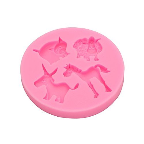 "dipshop Mammals Animals Silicone Fondant Mold Chocolate Polymer Clay Mould" shopping