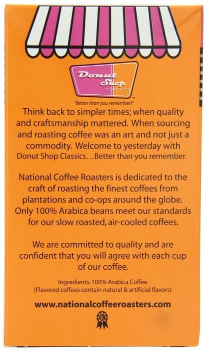 Donut shop Coffee Pods, Double Caff, 15 Count (Pack of 6) N26