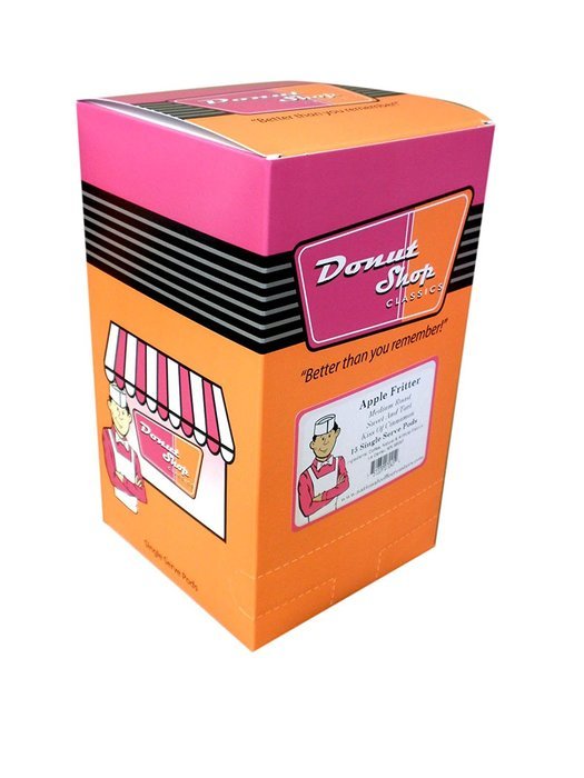 Donut shop Coffee Pods, Double Caff, 15 Count (Pack of 6) N27