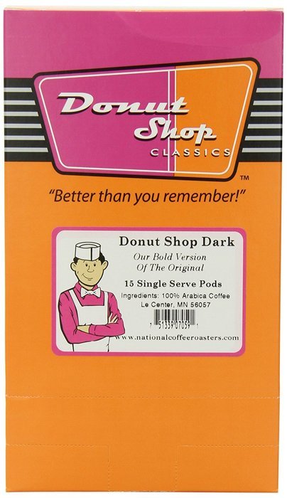 Donut shop Coffee Pods, Double Caff, 15 Count (Pack of 6) N28