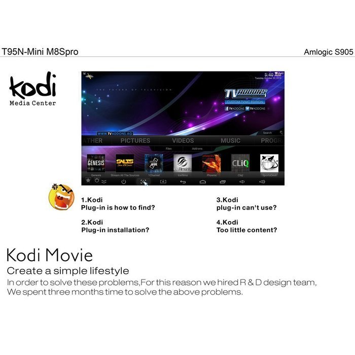 Android 5.1 lollipop tv box Amlogic S905 2gb/8gb support 4k 2k steaming media tv box N4