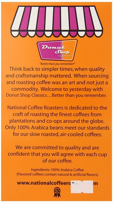 Donut shop Coffee Pods, Double Caff, 15 Count (Pack of 6) N30