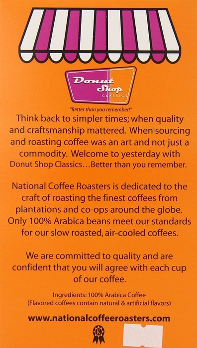 Donut shop Coffee Pods, Double Caff, 15 Count (Pack of 6) N31