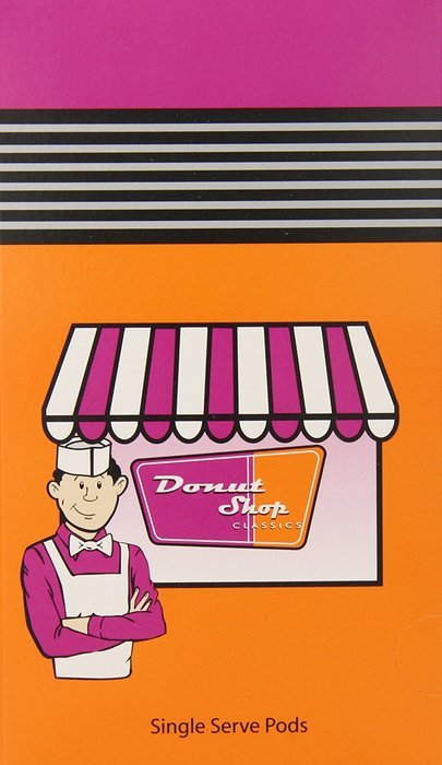 Donut shop Coffee Pods, Double Caff, 15 Count (Pack of 6) N32
