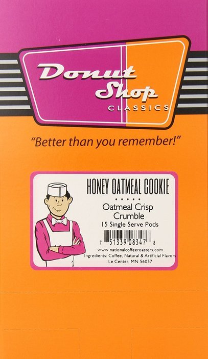 Donut shop Coffee Pods, Double Caff, 15 Count (Pack of 6) N33