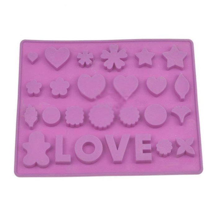 Baking Cake Mold Silicone Mold For Microwave, Love Shaped Ice Cube Mold