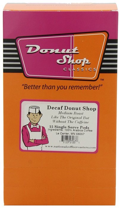 Donut shop Coffee Pods, Double Caff, 15 Count (Pack of 6) N34