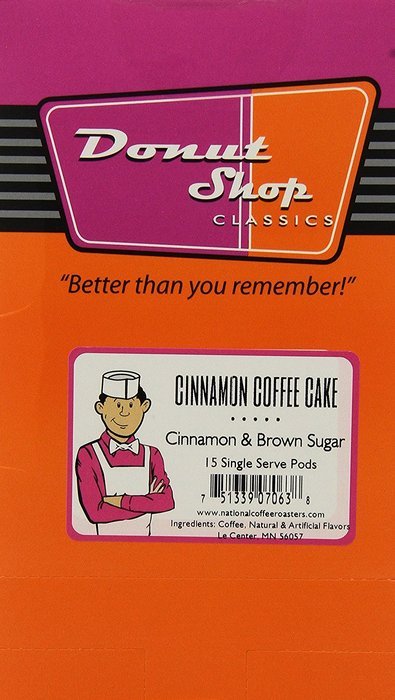 Donut shop Coffee Pods, Double Caff, 15 Count (Pack of 6) N36