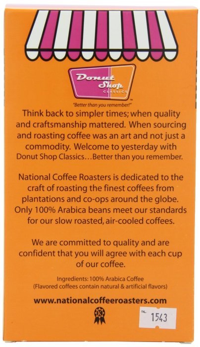 Donut shop Coffee Pods, Double Caff, 15 Count (Pack of 6) N37
