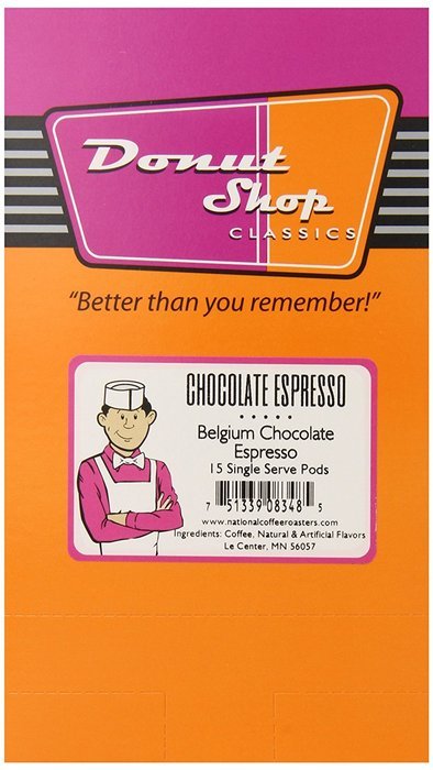 Donut shop Coffee Pods, Double Caff, 15 Count (Pack of 6) N41