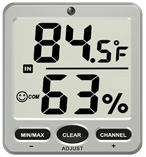Ambient Weather WS-07 Big Digit 8-Channel Wireless Thermo-Hygrometer N2