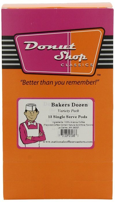 Donut shop Coffee Pods, Double Caff, 15 Count (Pack of 6) N42