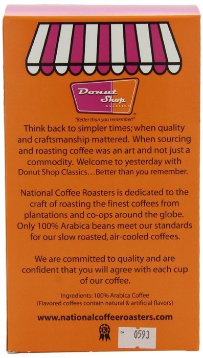 Donut shop Coffee Pods, Double Caff, 15 Count (Pack of 6) N43