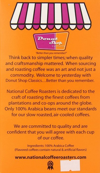 Donut shop Coffee Pods, Double Caff, 15 Count (Pack of 6) N44