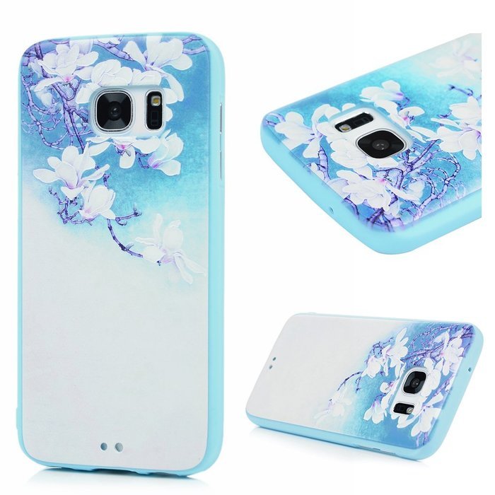 Badalink Galaxy S7 Case Shockproof Drop Protection Soft TPU Rubber Bumper Protective Back Cover Slim-Fit Flexible... N41