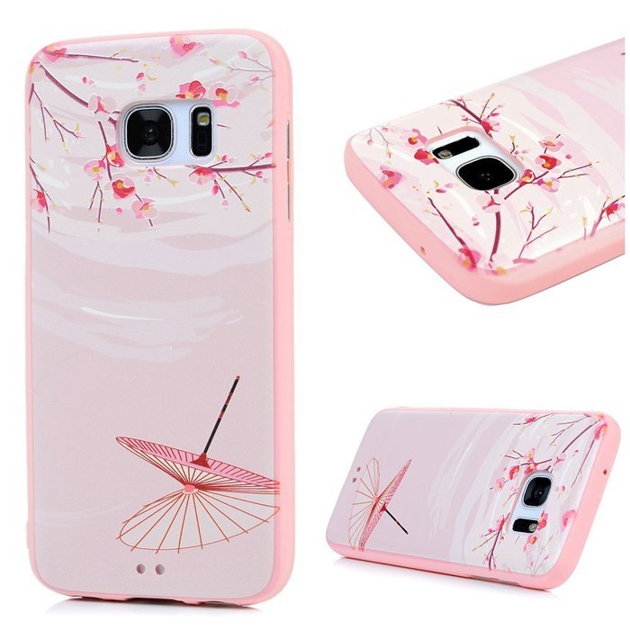 Badalink Galaxy S7 Case Shockproof Drop Protection Soft TPU Rubber Bumper Protective Back Cover Slim-Fit Flexible... N53