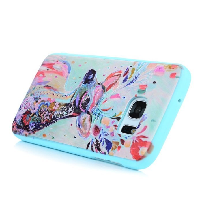 Badalink Galaxy S7 Case Shockproof Drop Protection Soft TPU Rubber Bumper Protective Back Cover Slim-Fit Flexible... N57