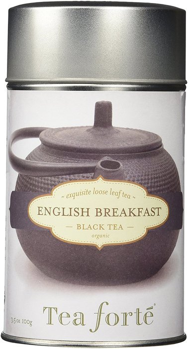Tea Forte ENGLISH BREAKFAST Organic Loose Leaf Black Tea, 3.5 Ounce Tea Tin N2