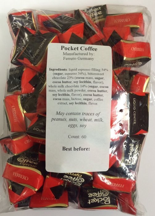 Pocket Coffee Bulk 60pc N2