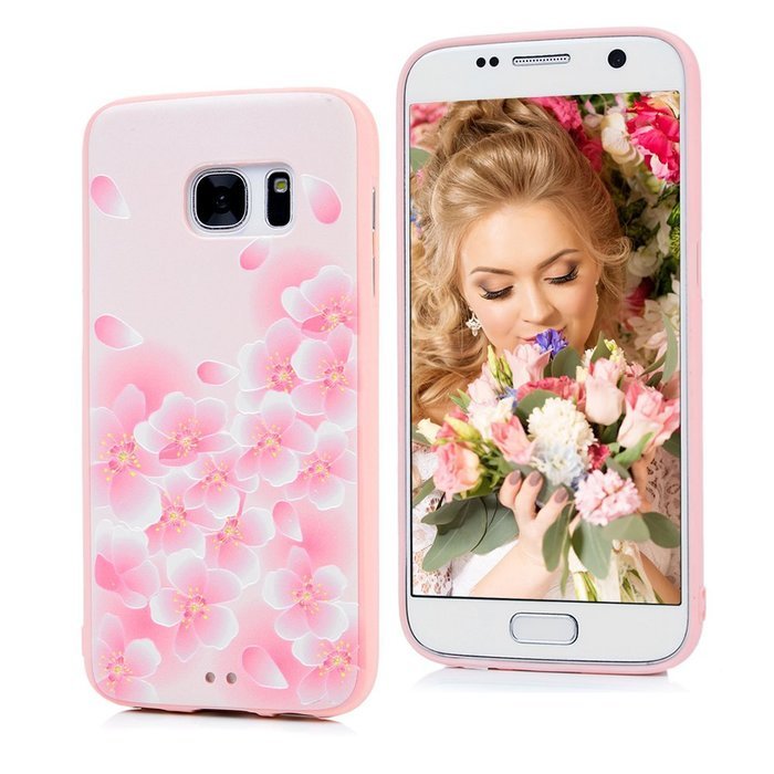 Badalink Galaxy S7 Case Shockproof Drop Protection Soft TPU Rubber Bumper Protective Back Cover Slim-Fit Flexible... N63