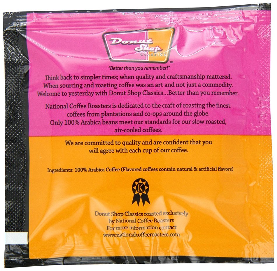 Donut shop Coffee Pods, Double Caff, 15 Count (Pack of 6) N46