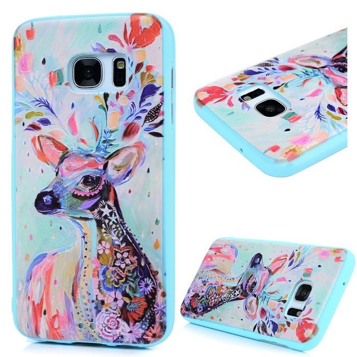 Badalink Galaxy S7 Case Shockproof Drop Protection Soft TPU Rubber Bumper Protective Back Cover Slim-Fit Flexible... N67