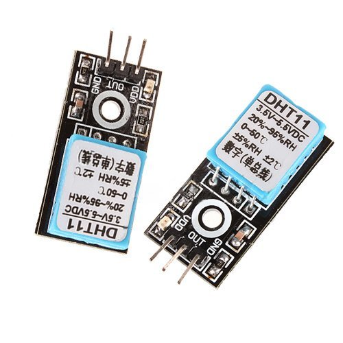 TOOGOO(R) 2x DHT11 Temperature and Relative Humidity Sensor Module for arduino 3pin cable N3
