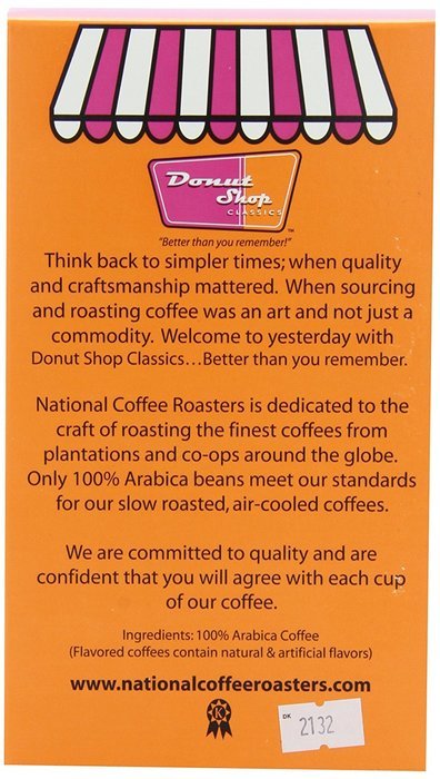 Donut shop Coffee Pods, Double Caff, 15 Count (Pack of 6) N52