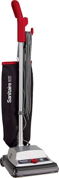 Sanitaire SC889A Commercial Quiet Upright 2 Speed Vacuum Cleaner with Disposal Bag and 7 Amp Motor, 12" Cleaning...