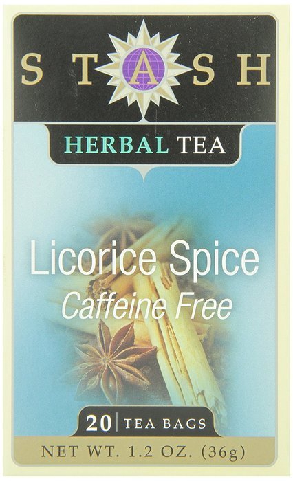 Stash Tea Licorice Spice Herbal Tea, 20 Count Tea Bags in Foil (Pack of 6)