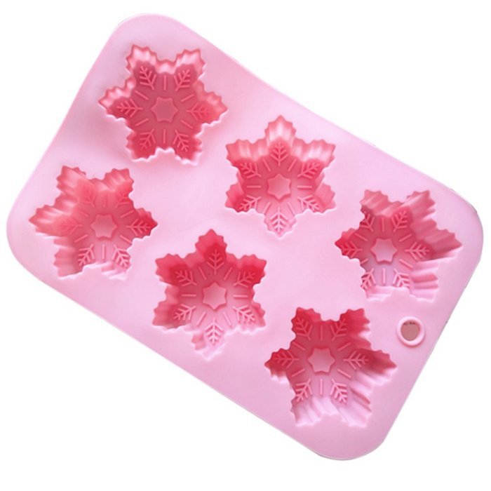 Seedan Silicone Baking Cups Cake Pan Muffin Tin Handmade Biscuit Chocolate Ice Cube Tray DIY Mold (Flower, Red... N8