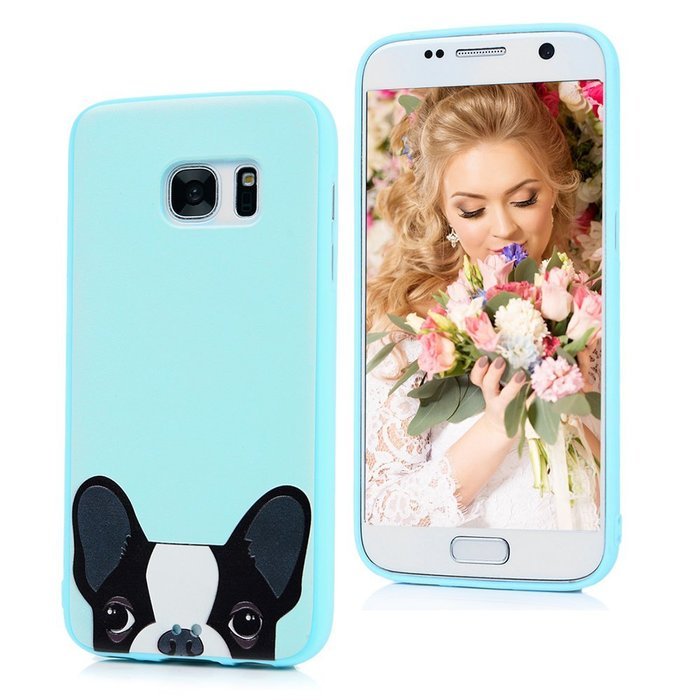 Badalink Galaxy S7 Case Shockproof Drop Protection Soft TPU Rubber Bumper Protective Back Cover Slim-Fit Flexible... N76