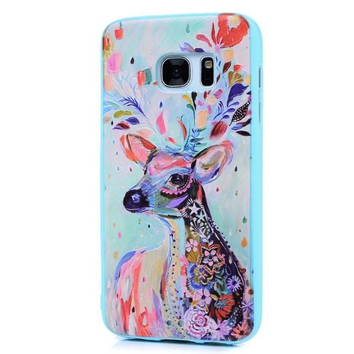 Badalink Galaxy S7 Case Shockproof Drop Protection Soft TPU Rubber Bumper Protective Back Cover Slim-Fit Flexible... N81