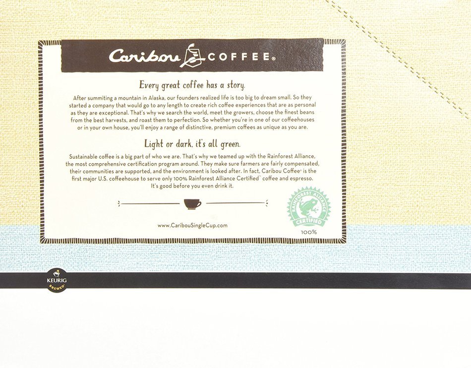 Caribou Coffee K Cups Mahogany 24 Count - 2 Pack N6