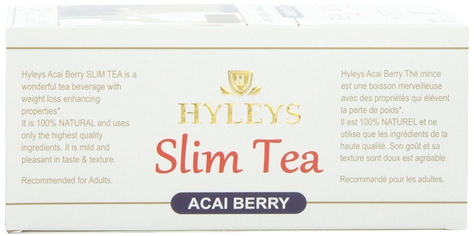 Hyleys Tea Slim Tea, Acai Berry, 1.32 Ounce N2