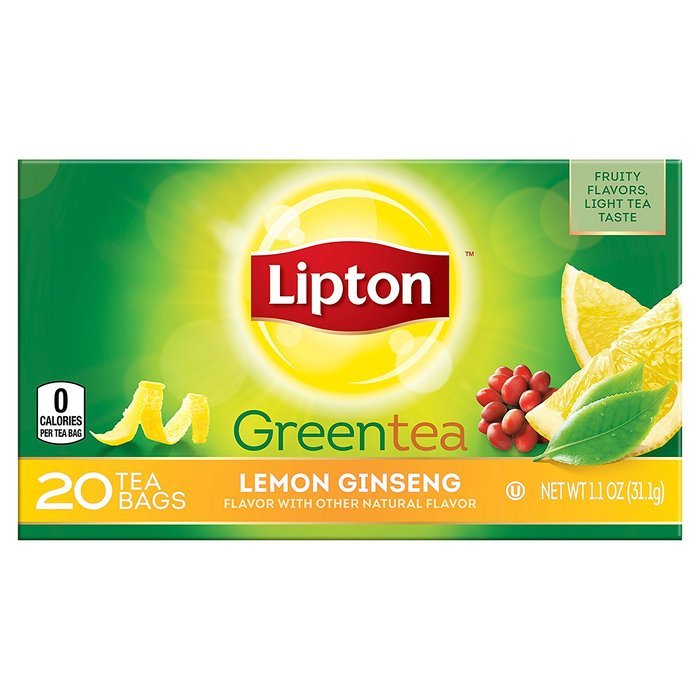 Lipton Green Tea, Lemon Ginseng 20 ct free image download