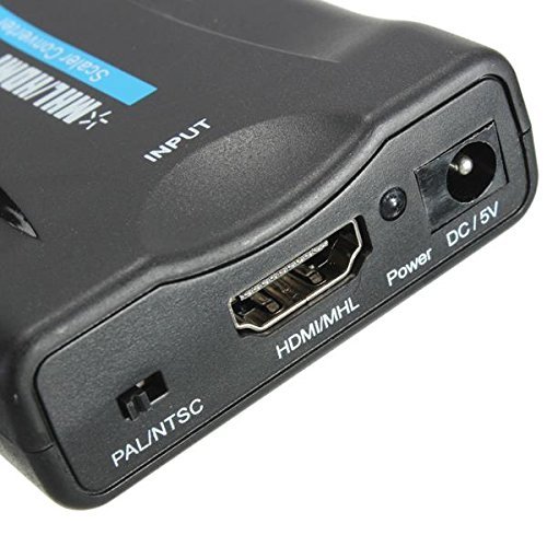 BephaMart 1080P MHL HDMI to SCART Composite Video Converter Stereo Audio Adapter HD For TV DVD N7