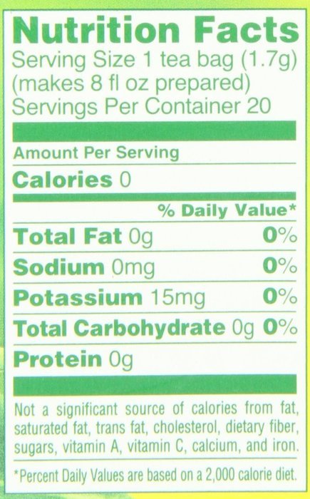 Lipton Green Tea, Lemon Ginseng 20 ct N2