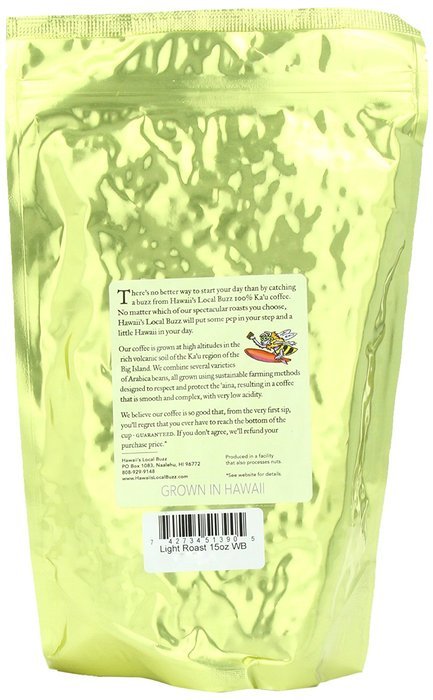 Hawaii's Local Buzz Whole Bean Coffee, Medium Roast, 2 Ounce N4