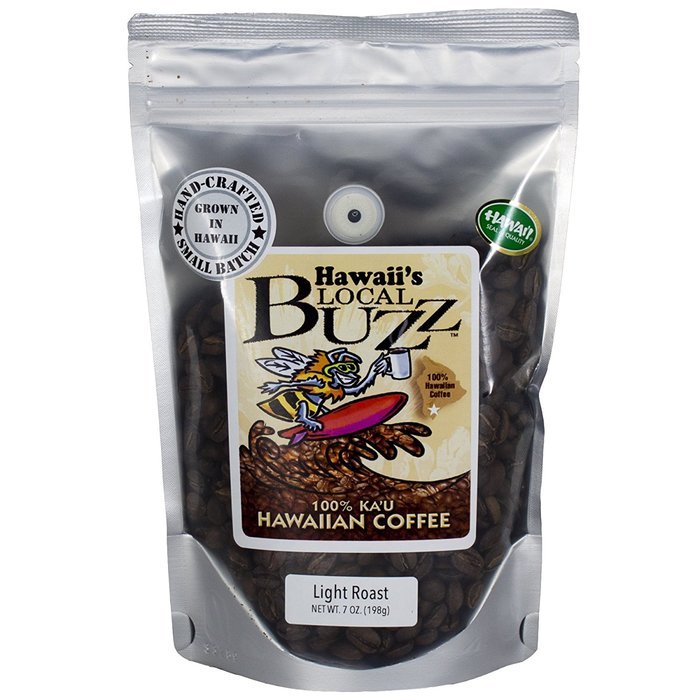 Hawaii's Local Buzz Whole Bean Coffee, Medium Roast, 2 Ounce N5