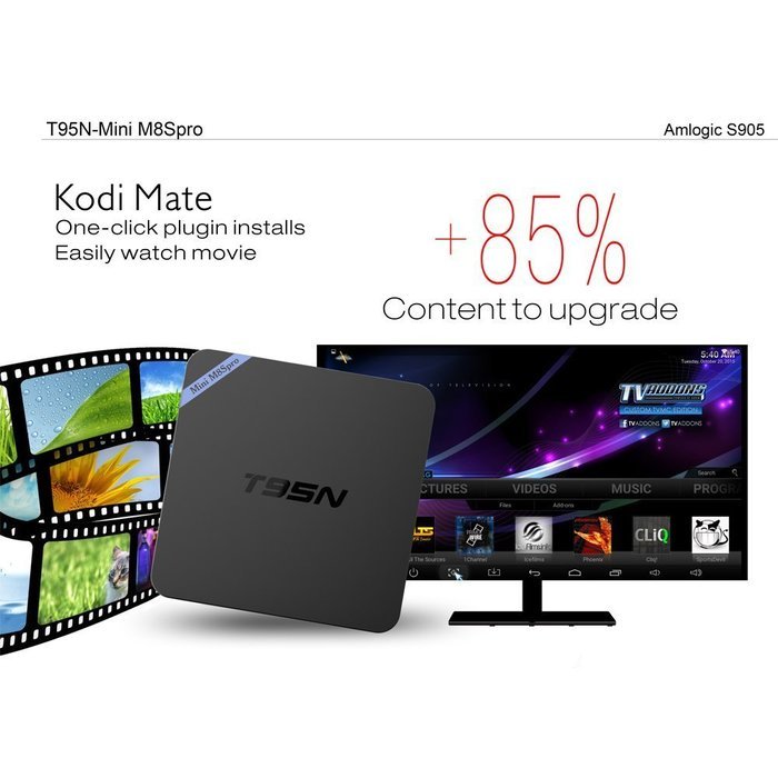 Android 5.1 lollipop tv box Amlogic S905 2gb/8gb support 4k 2k steaming media tv box N7