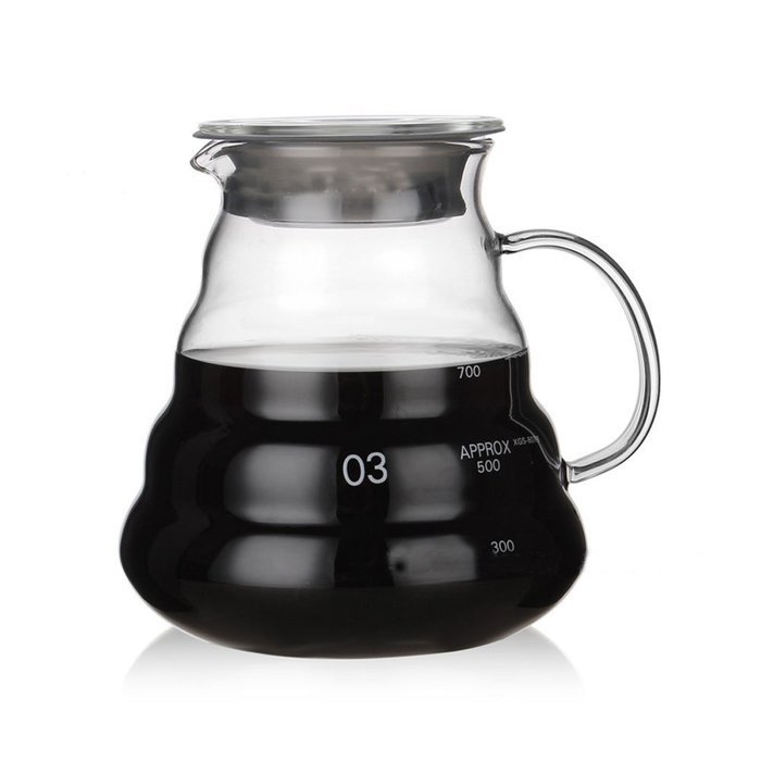 Lautechco Glass Coffee Pots / Creative Clouds Shapes Kettle Coffee Percolator And Tea Pot Kitchen Tools (800ml)