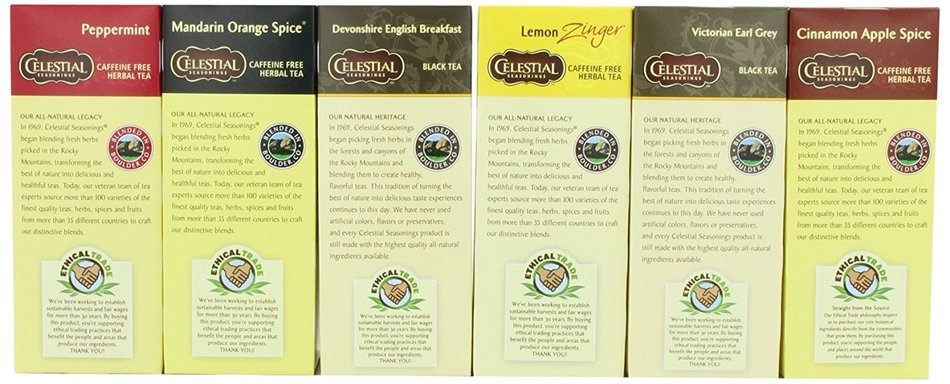 Celestial Seasonings Herbal & Black Tea Variety Pack, 150 Count N4