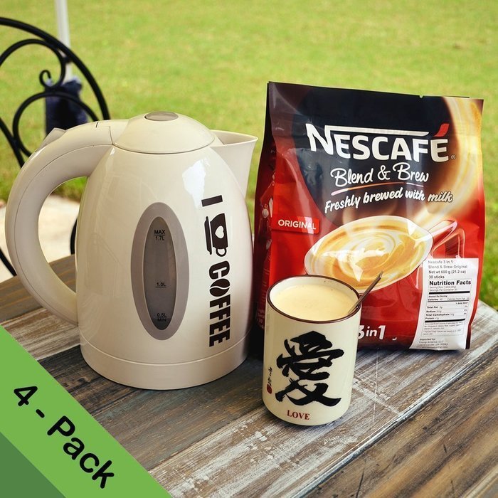 2-PACK Nescaf&eacute; 3-in-1 ORIGINAL Blend and Brew (with FREE COFFEE DECAL STICKER) Premix Instant Coffee ★ Taste Creamier...