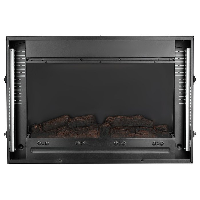 Golden Vantage 36" Wall Mount Electric Bedroom Heater Tempered Glass Fireplace w/ 3D Flame Log Set & Remote Control N7