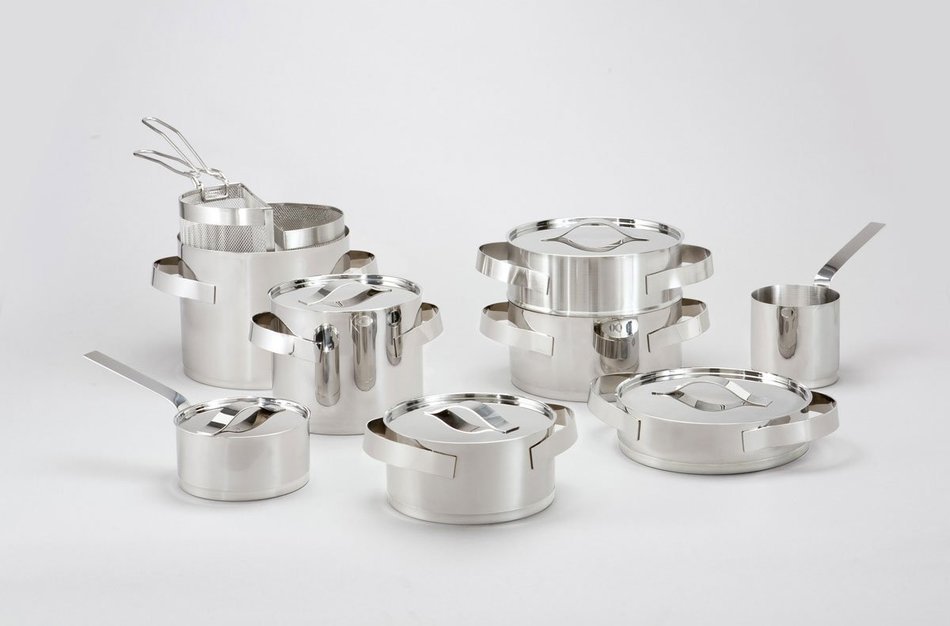 KnIndustrie Inossidabile - Casserole 2 handles &Oslash;9.4 Brushed Steel N4