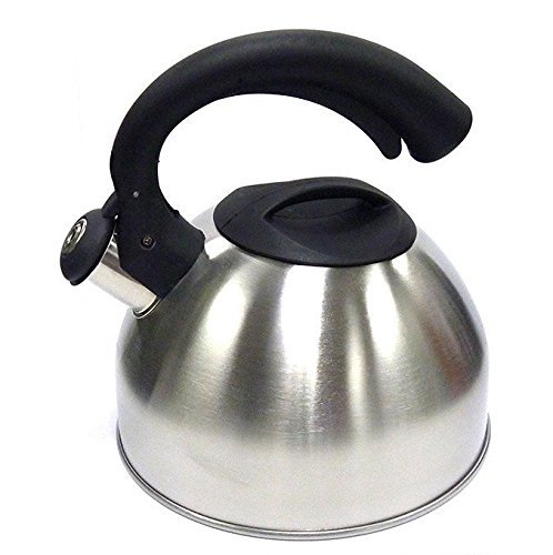 Whistling Tea Kettle Polished Stainless Steel Classic Design N2